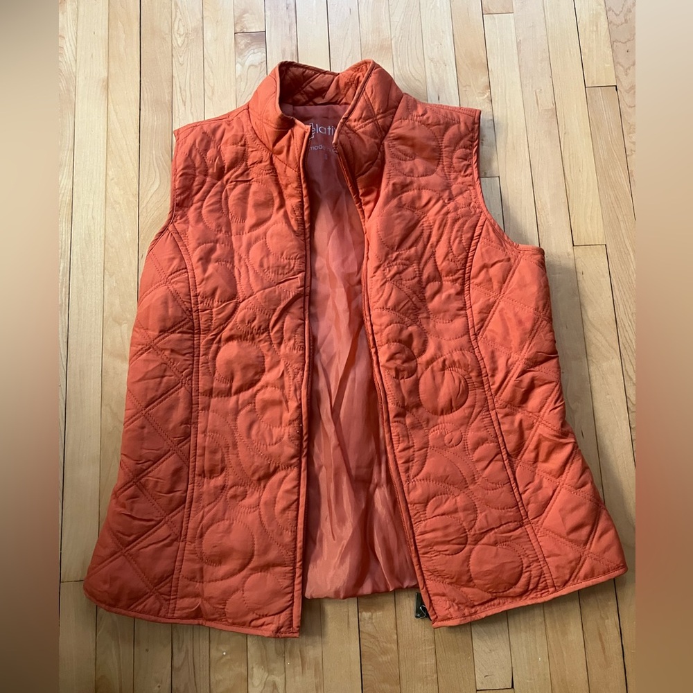 Relativity Orange Quilted Vest